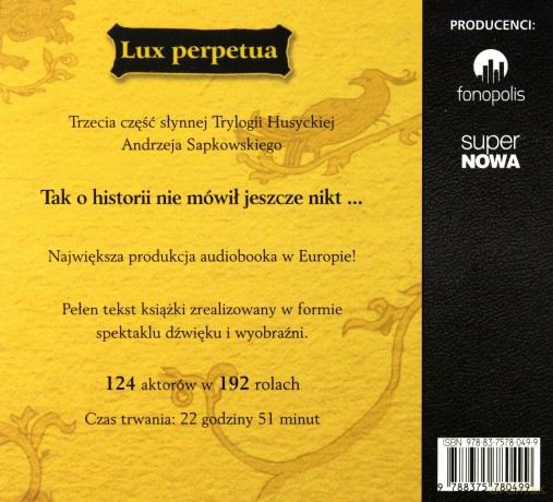 Lux perpetua. Trylogia Husycka - Andrzej Sapkowski [AUDIOBOOK]