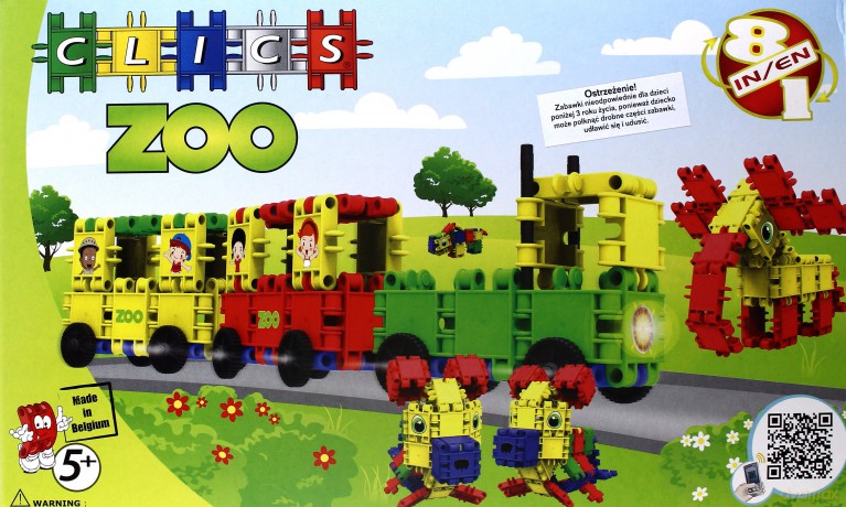 CLICS Zoo - kartonik RC-105 [KLOCKI]