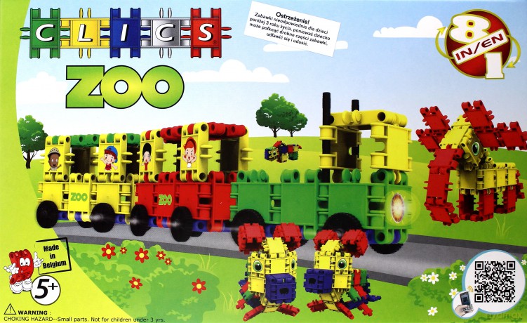 CLICS Zoo - kartonik RC-105 [KLOCKI]