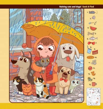 Seek and Find: Nature and More - 7 Cats [KSIĄŻKA]