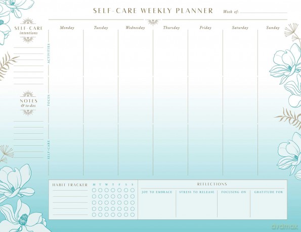 Self-Care Weekly Planner Notepad: (Mindfulness Gifts, Self-Care Gifts for Women, Back to School Supplies) (Inner World) - Insight Editions [KSIĄŻKA]
