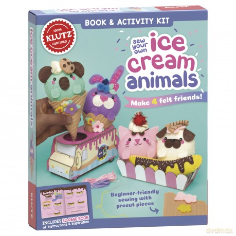Sew Your Own Ice Cream Animals (Klutz) - Editors of Klutz [KSIĄŻKA]