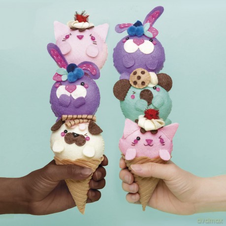 Sew Your Own Ice Cream Animals (Klutz) - Editors of Klutz [KSIĄŻKA]