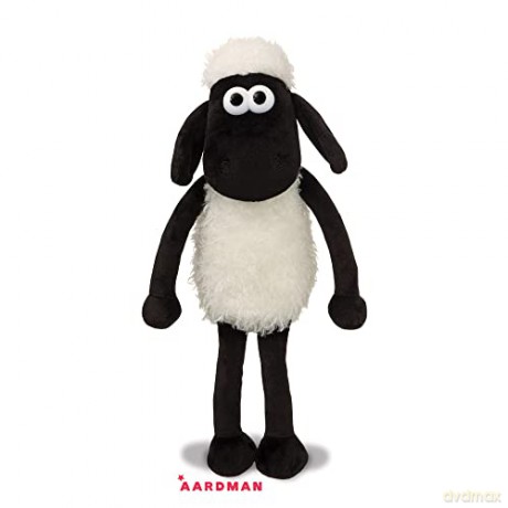 Shaun the Sheep 61173 8-inch Plush Cuddly Toy, Black and White, 8in, Suitable for Adults and Kids