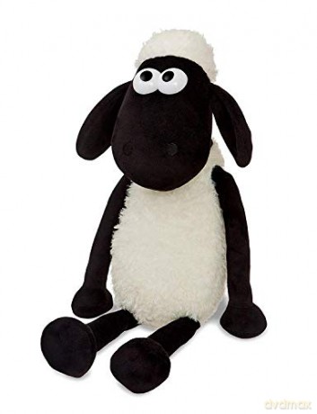 Shaun the Sheep 61173 8-inch Plush Cuddly Toy, Black and White, 8in, Suitable for Adults and Kids
