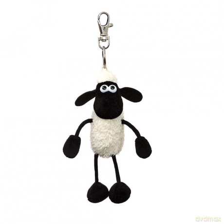 Shaun the Sheep Plush 61176 Backpack Clip, Black and White, Great Gift Idea,9 x 7 x 14 centimetres [KSIĄŻKA]