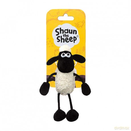 Shaun the Sheep Plush 61176 Backpack Clip, Black and White, Great Gift Idea,9 x 7 x 14 centimetres [KSIĄŻKA]