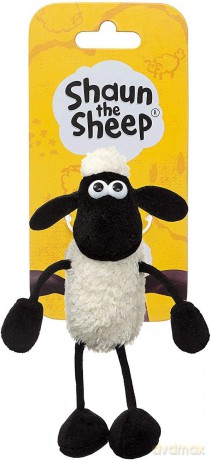 Shaun the Sheep Plush 61176 Backpack Clip, Black and White, Great Gift Idea,9 x 7 x 14 centimetres [KSIĄŻKA]