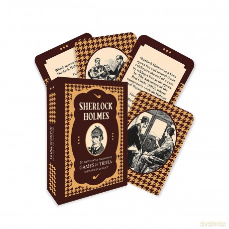 Sherlock Holmes: 52 Illustrated Cards With Games and Trivia Inspired by Classics - Pyramid [KSIĄŻKA]