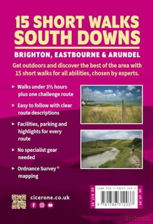 Short Walks in the South Downs: Brighton, Eastbourne and Arundel - Nike Werstroh [KSIĄŻKA]