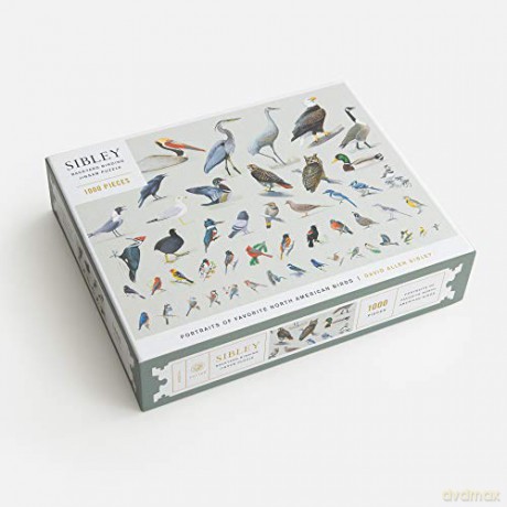 Sibley Backyard Birding Puzzle: 1000-piece (Sibley Birds): 1000-Piece Jigsaw Puzzle with Portraits of Favorite North American Birds - David Allen Sibley [KSIĄŻKA]