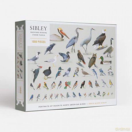 Sibley Backyard Birding Puzzle: 1000-piece (Sibley Birds): 1000-Piece Jigsaw Puzzle with Portraits of Favorite North American Birds - David Allen Sibley [KSIĄŻKA]