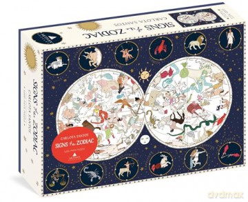 Signs of the Zodiac 1,000-Piece Puzzle - Santos [KSIĄŻKA]