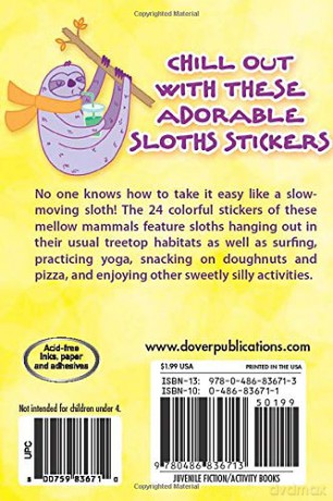 Silly Sloths Stickers (Little Activity Books) - Ellen Scott [KSIĄŻKA]
