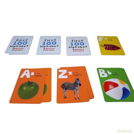 Sinoeem First 100 Words Alphabet Card Game [KSIĄŻKA]