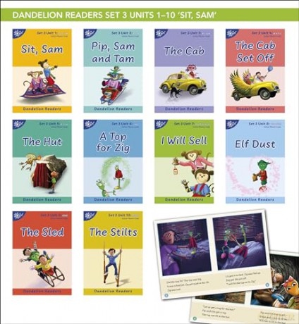 Sit Sam Set 3 (Dandelion Readers) - Tamar Reis-Frankfort [KSIĄŻKA]