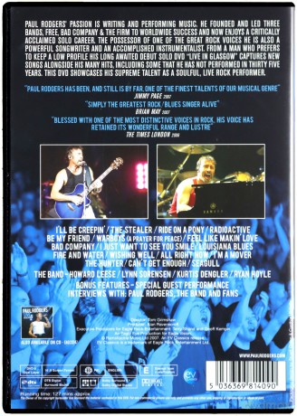 Paul Rodgers: Live In Glasgow [DVD]