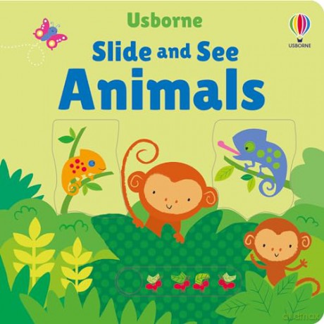 Slide and See Animals (Slide and See Books) - Fiona Watt [KSIĄŻKA]