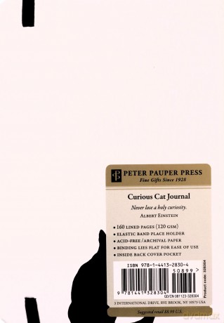 SM Jrnl Curious Cat - Inc Peter Pauper Press [KSIĄŻKA]