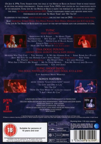 Tupac: Live At The House Of Blues [DVD]