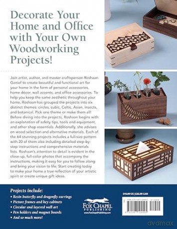Small-Scale Woodworking Projects for the Home: 64 Easy-to-Make Wood Frames, Lamps, Accessories, and Wall Art - Roshaan Ganief [KSIĄŻKA]