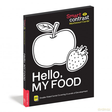 Smartcontrast Montessori Cards(R) Hello, My Food: 20 large-size high-contrast cards perfect for your child's brain development. - duopress [KSIĄŻKA]