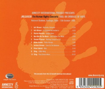 The Human Rights Concerts 1990 An Embrace Of Hope [CD]