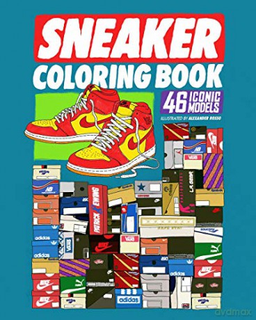 Sneaker Coloring Book: 46 Iconic Models (Pop Culture) - Alexander Rosso [KSIĄŻKA]