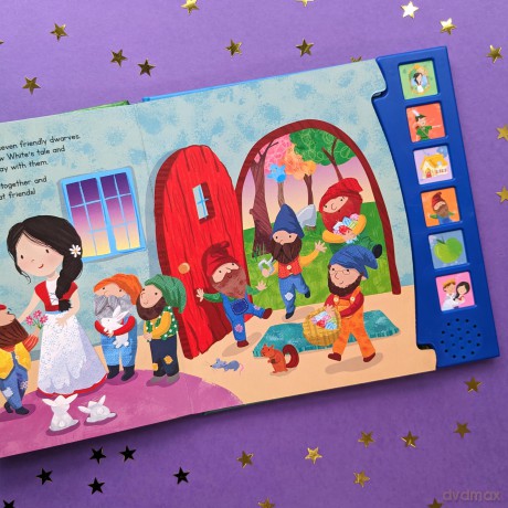 Snow White And The Seven Dwarfs Fairy Tale Sound Book - 6 Enchanting Sound Buttons To Press And Play (Sound Books) [KSIĄŻKA]
