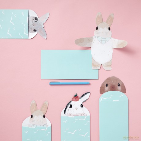 Snuggle Bunnies Notecards: 12 Notecards and Envelopes - Chronicle Books [KSIĄŻKA]