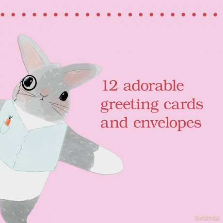Snuggle Bunnies Notecards: 12 Notecards and Envelopes - Chronicle Books [KSIĄŻKA]