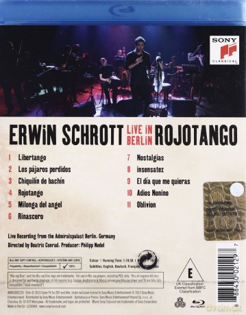Erwin Schrott: Rojotango - Live [Blu-Ray]