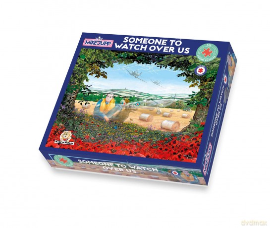 Someone To Watch Over Us - World War 2 Spitfire Pilot Mike Jupp 1000 Piece Jigsaw Puzzle | Made In Britain | Thick Puzzle Board | Cartoon Puzzles [PUZZLE]