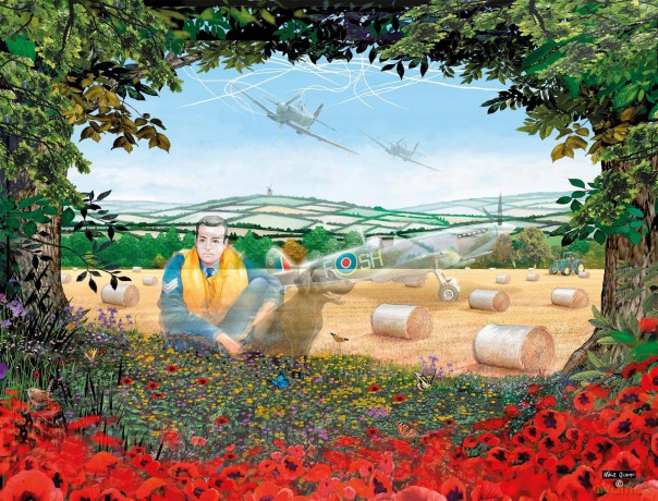 Someone To Watch Over Us - World War 2 Spitfire Pilot Mike Jupp 1000 Piece Jigsaw Puzzle | Made In Britain | Thick Puzzle Board | Cartoon Puzzles [PUZZLE]