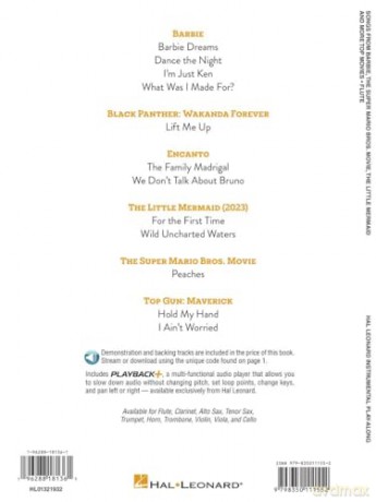 Songs from Barbie, The Little Mermaid: The Super Mario Bros. Movie, and More Top Movies for Flute [KSIĄŻKA]