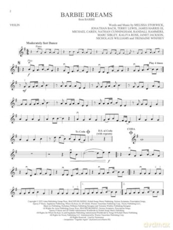 Songs from Barbie, The Little Mermaid: The Super Mario Bros. Movie, and More Top Movies for Violin [KSIĄŻKA]