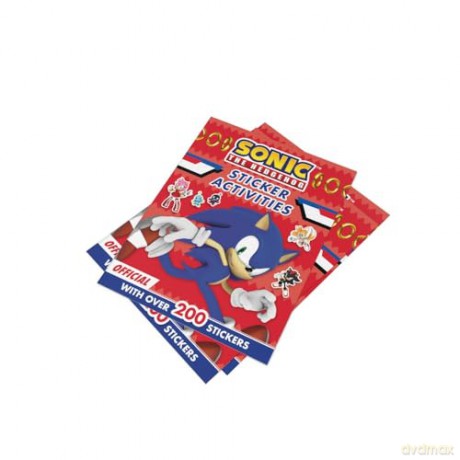 Sonic the Hedgehog Sticker Activities Book: Sticker-Filled Puzzles and Activities Perfect For All Sonic Fans. It Includes 6 Pages of Stickers. - Sega [KSIĄŻKA]