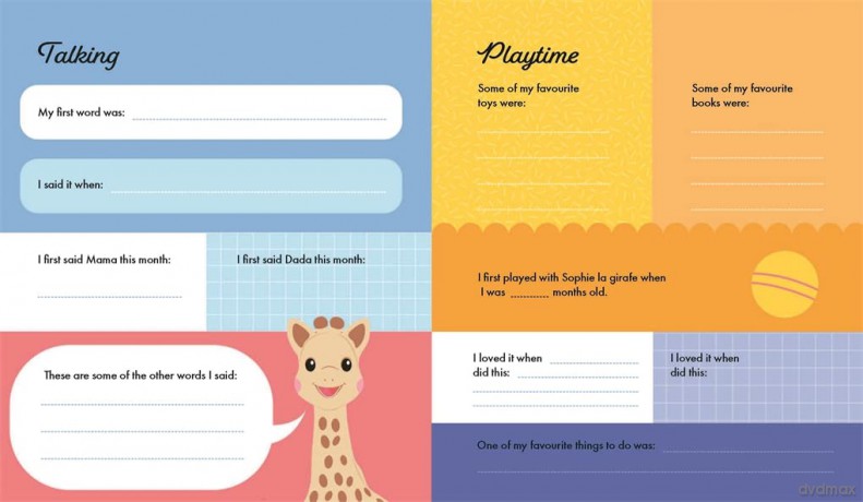 Sophie la girafe: Baby's First Year: A Keepsake Book for Baby's Special Moments - Ruth Symons [KALENDARZ]