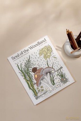 Soul of the Woodland: A Stress Relieving Adult Coloring Book - Suzy Joyner [KSIĄŻKA]