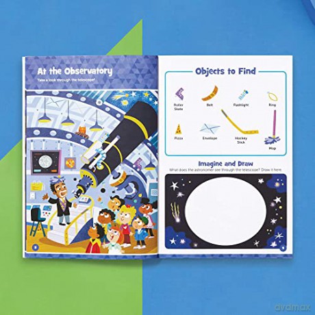 Space Hidden Pictures Puffy Sticker Playscenes (Highlights Puffy Sticker Playscenes): Playscenes 50+ Stickers! - Highlights [KSIĄŻKA]