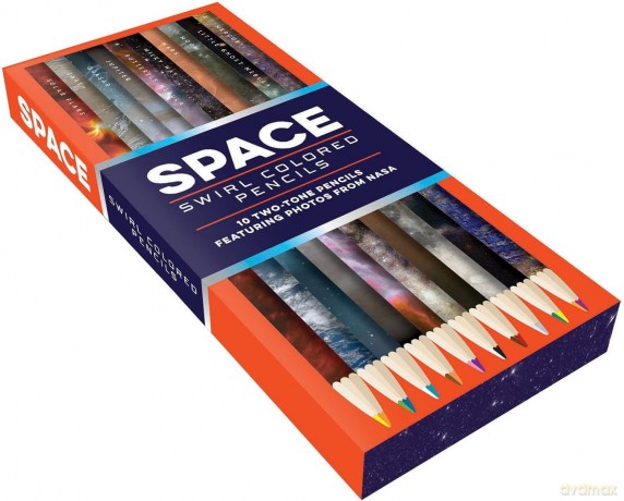 Space Swirl Colored Pencils: 10 Two-Tone Pencils Featuring Photos from NASA - Chronicle Books [KALENDARZ]