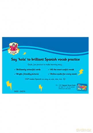 Spanish Vocabulary Flashcards for Ages 7-9 (with Free Online Audio) (CGP KS2 Activity Books and Cards) - CGP Books [KSIĄŻKA]