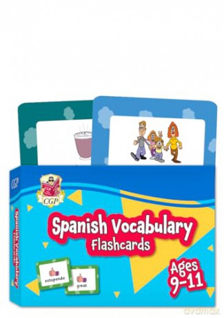 Spanish Vocabulary Flashcards for Ages 9-11 (with Free Online Audio) (CGP KS2 Activity Books and Cards) - CGP Books [KSIĄŻKA]