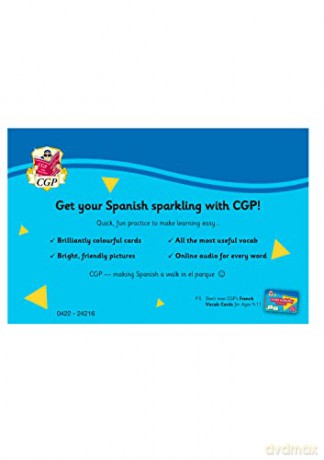 Spanish Vocabulary Flashcards for Ages 9-11 (with Free Online Audio) (CGP KS2 Activity Books and Cards) - CGP Books [KSIĄŻKA]