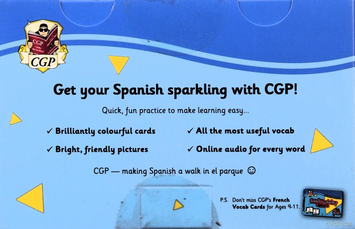 Spanish Vocabulary Flashcards for Ages 9-11 (with Free Online Audio) (CGP KS2 Activity Books and Cards) - CGP Books [KSIĄŻKA]