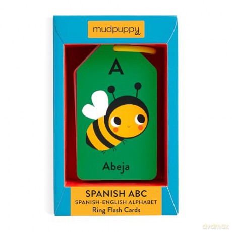 Spanish-English ABC Ring Flash Cards - Mudpuppy [KSIĄŻKA]