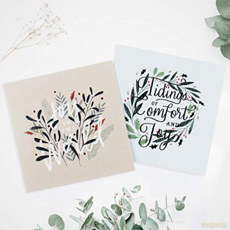 SPCK Charity Christmas Cards, Pack of 10, 2 Designs: Floral Foliage (SPCK Christmas Cards) [KSIĄŻKA]