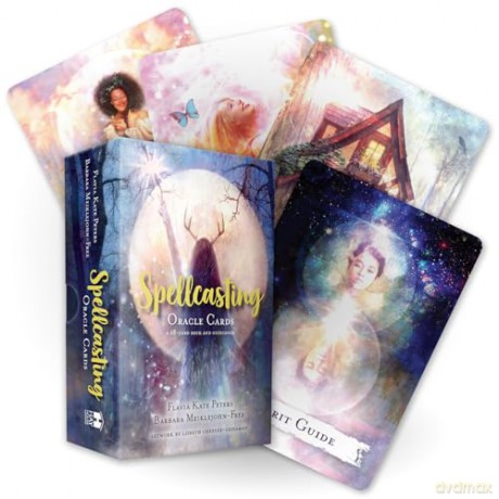 Spellcasting Oracle Cards: A 48-Card Deck and Guidebook - Flavia Kate Peters [KSIĄŻKA]