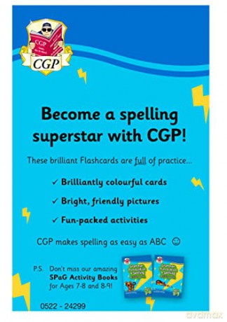 Spelling Flashcards for Ages 7-9 (CGP KS2 Activity Books and Cards) - CGP Books [KSIĄŻKA]