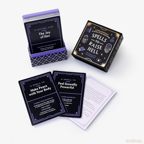 Spells to Raise Hell Cards: 50 Spells and Rituals to Reveal Your Inner Power - Jaya Saxena [KSIĄŻKA]